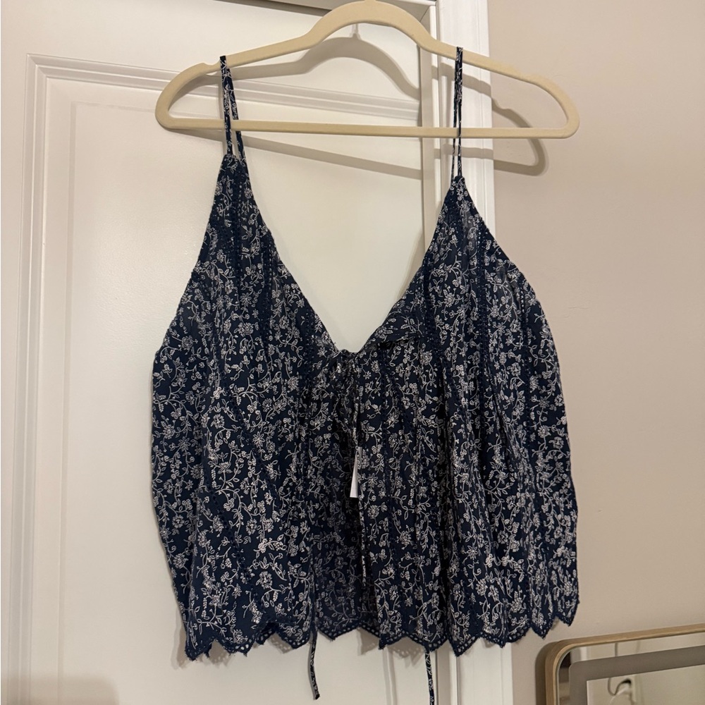 American Eagle Outfitters Navy Floral Camisole